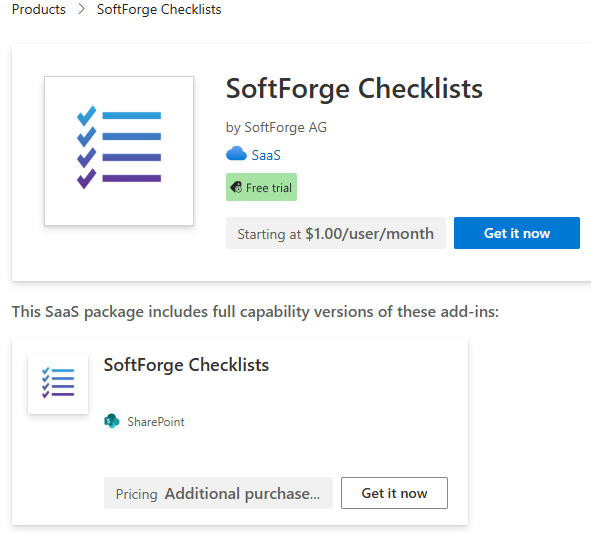 Get the SaaS package