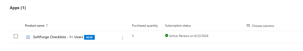 Subscription active